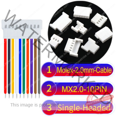 Molex MX2.0mm 10-Pin Male Single-Headed Cable