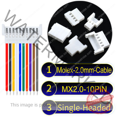 Molex MX2.0mm 10-Pin Female Single-Headed Cable