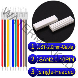 JST 2.0mm SAN2.0 10Pin Same-Side-Head Cable