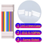 JVC 2.5mm 10-Pin Same-Side-Head 22AWG PVC Cable