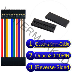 Dupont 2.0mm 10Pin Reverse-Side-Head Cable