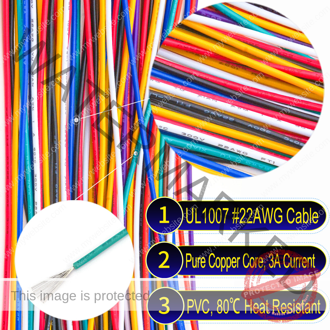 UL1007 #22AWG pure copper cable