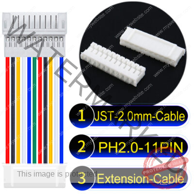 JST 2.0mm PH2.0 11Pin Male Female Extension Cable