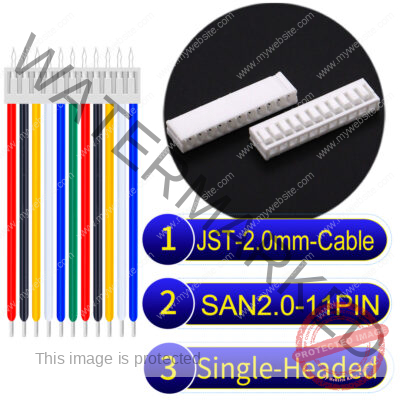 JST 2.0mm SAN2.0 11Pin Same-Side-Head Cable