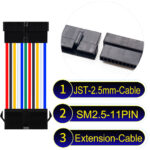 JST 2.5mm SM2.54 11Pin Male Female Extension Cable