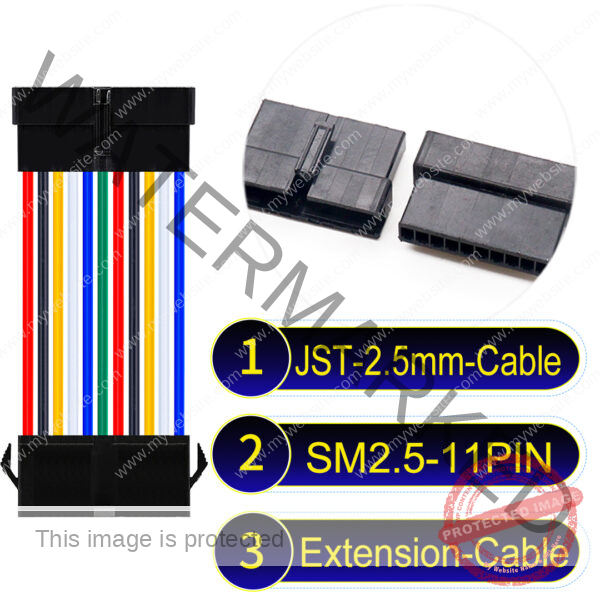 JST 2.5mm SM2.54 11Pin Male Female Extension Cable