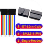 JST 2.5mm SM2.54 11Pin Female Single-Headed Cable