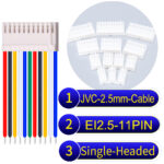 JVC 2.5mm 11-Pin Single-Headed 22AWG PVC Cable