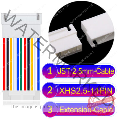 JST XHS2.5 with Belt Lock 11Pin Male Female Extension Cable