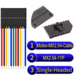 Molex 2.54mm MX2.54 11Pin Single-Headed Cable