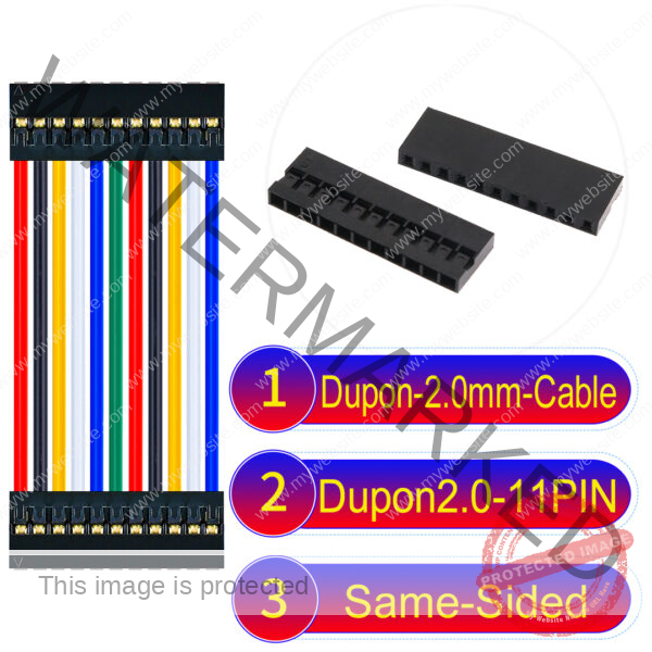 Dupont 2.0mm 11Pin Same-Side-Head Cable