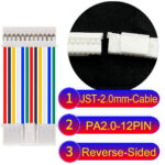 JST PA2.0 12Pin Reverse-Side-Head Cable