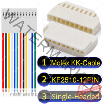 Molex KK-Cable KF2510 12-Pin Single-Headed PVC Cable