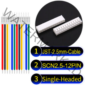 JST 2.5mm SCN2.5 12Pin Single-Headed Cable