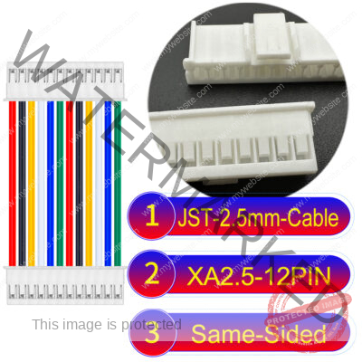 JST 2.5mm XA 12Pin Same-Side-Head Cable