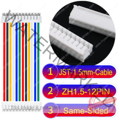 JST ZH1.5 12Pin Same-Side-Head Cable