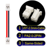 JST PA2.0 2Pin Same-Side-Head Cable