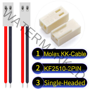 Molex KK-Cable KF2510 2-Pin Single-Headed PVC Cable