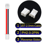 JST 2.0mm PH2.0 2Pin Reverse-Side-Head Cable