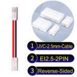 JVC 2.5mm 2-Pin Reverse-Side-Head 22AWG PVC Cable