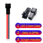 JST 2.5mm SM2.54 2Pin Female Single-Headed Cable