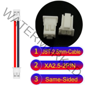 JST 2.5mm XA 2Pin Same-Side-Head Cable