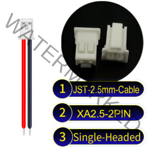 JST 2.5mm XA 2Pin Single-Headed Cable