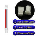 JST 2.5mm XA 2Pin Reverse-Side-Head Cable