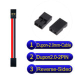 Dupont 2.0mm 2Pin Reverse-Side-Head Cable