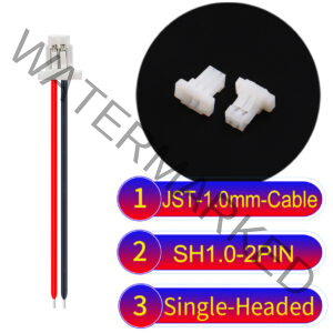 JST SH1.0 2Pin Single-Headed Cable