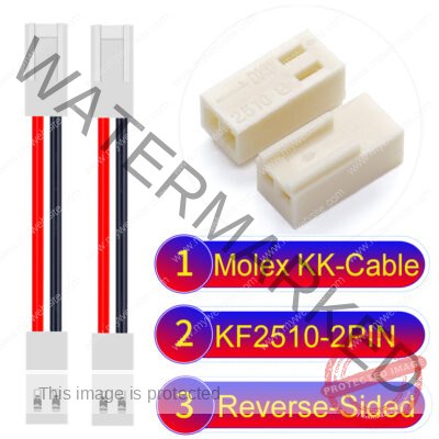 Molex KK-Cable KF2510 2-Pin Reverse-Side-Head PVC Cable