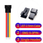 JST 2.5mm SM2.54 3Pin Female Single-Headed Cable