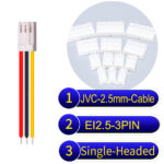 JVC 2.5mm 3-Pin Single-Headed 22AWG PVC Cable