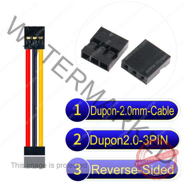 Dupont 2.0mm 3Pin Reverse-Side-Head Cable