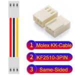 Molex KK-Cable KF2510 3-Pin Same-Side-Head PVC Cable