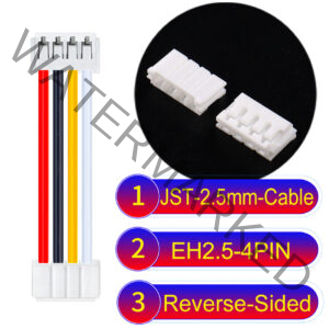 JST EH2.5 4-Pin Reverse-Side-Head 2.5mm PVC Cable