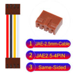 JAE 2.5mm 4-Pin Same-Side-Head 22AWG PVC Cable
