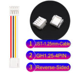 JST GH1.25mm 4-Pin Reverse-Side-Head 28AWG PVC Cable