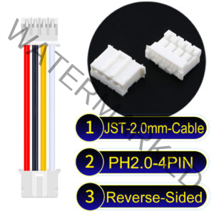 JST 2.0mm PH2.0 4Pin Reverse-Side-Head Cable