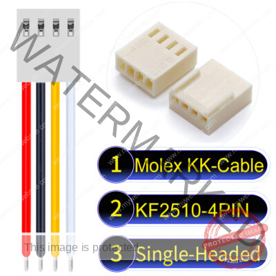 Molex KK-Cable KF2510 4-Pin Single-Headed PVC Cable