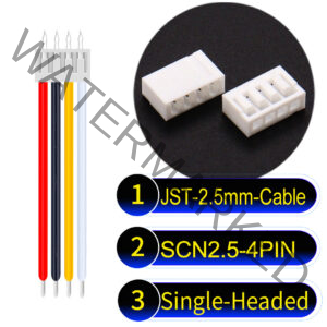 JST 2.5mm SCN2.5 4Pin Single-Headed Cable