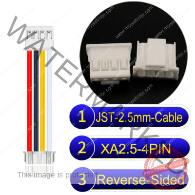 JST 2.5mm XA 4Pin Reverse-Side-Head Cable