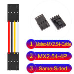 Molex 2.54mm MX2.54 4Pin Same-Side-Head Cable
