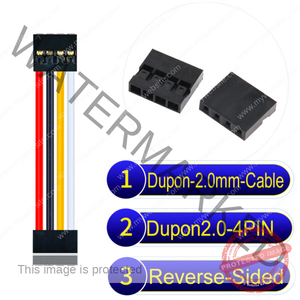 Dupont 2.0mm 4Pin Reverse-Side-Head Cable