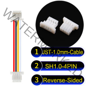 JST SH1.0 4Pin Reverse-Side-Head Cable