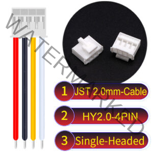 JST HY2.0mm 4-Pin Single-Headed 22AWG PVC Cable