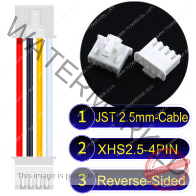 JST XHS2.5 with Belt Lock 4Pin Reverse-Side-Head Cable