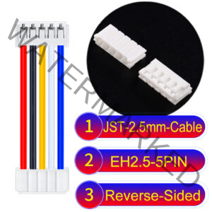 JST EH2.5 5-Pin Reverse-Side-Head 2.5mm PVC Cable