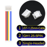 JST GH1.25mm 5-Pin Single-Headed 28AWG PVC Cable