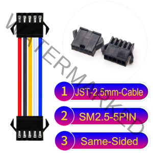 JST 2.5mm SM2.54 5Pin Male Same-Side-Head Cable